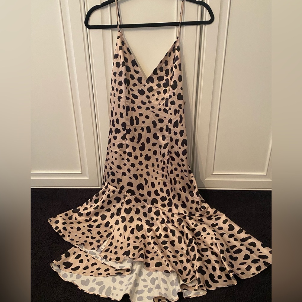 Leopard print Aqua dress Size S